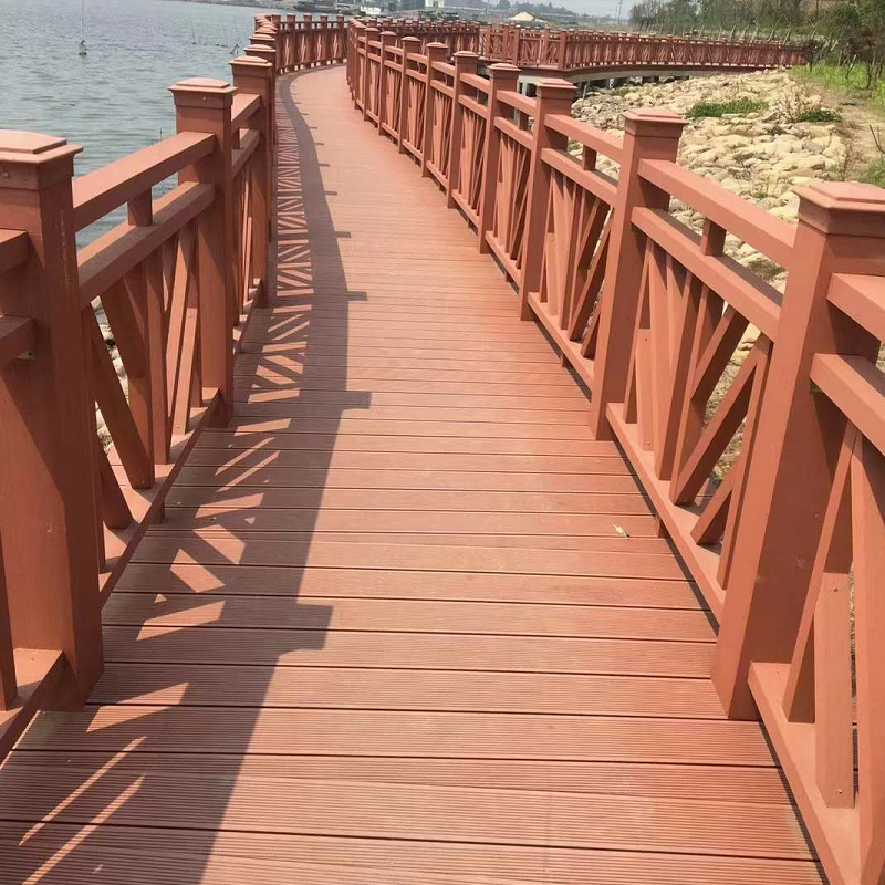 淺碳防腐竹欄杆（Light Carbonized Preservative-Treated Strand Bamboo Railing）