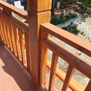 淺碳防腐竹欄杆（Light Carbonized Preservative-Treated Strand Bamboo Railing）