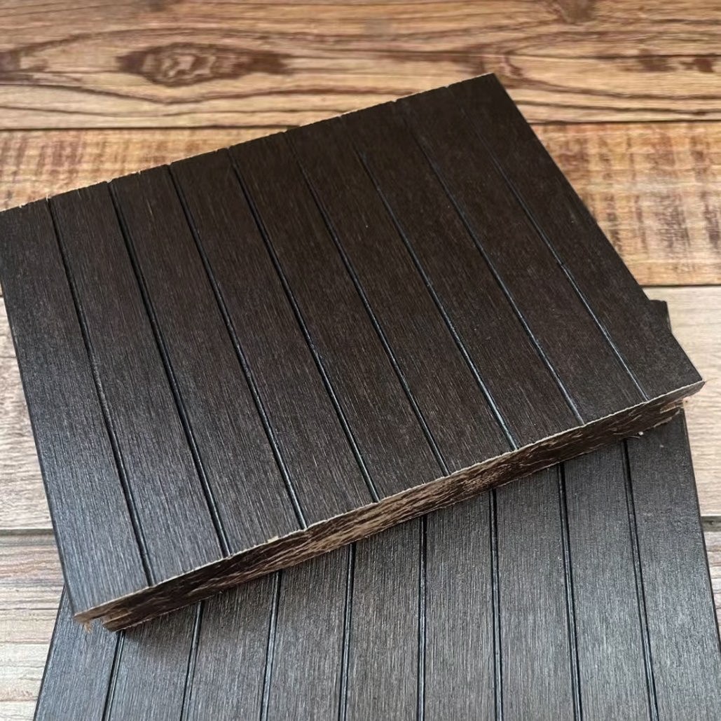 06深碳小凹槽重竹地板Deep Carbonized Micro-Grooved Strand Woven Bamboo Flooring