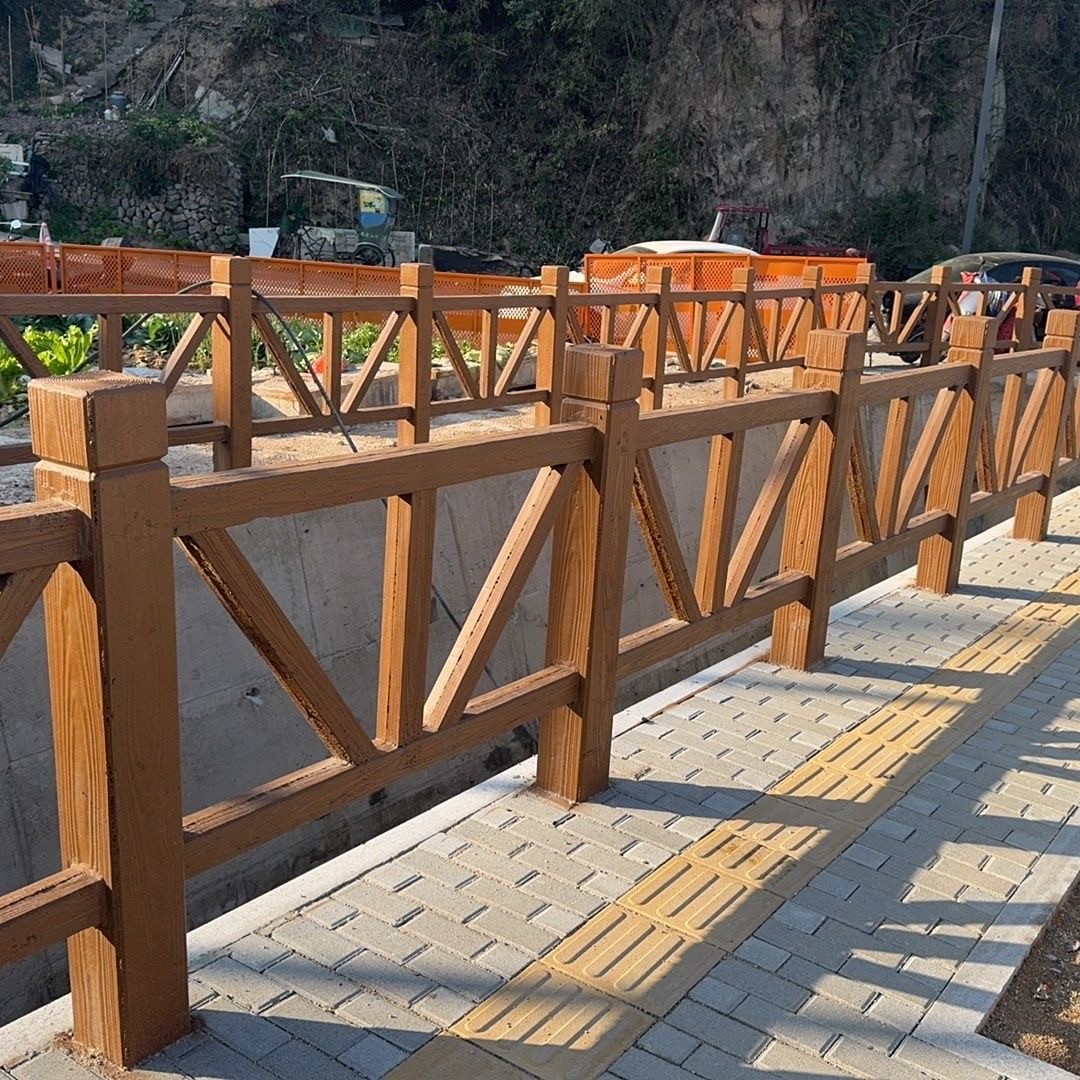 淺碳防腐竹欄杆（Light Carbonized Preservative-Treated Strand Bamboo Railing）