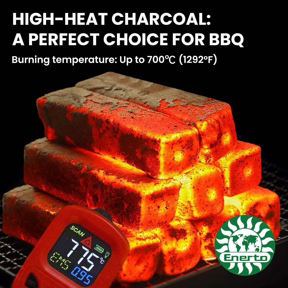 100%natural high-heat bamboo charcoal 10kg（≈22lbs.）